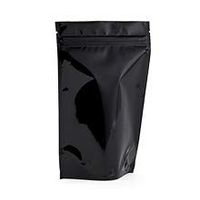 Black Foil Stand-Up Zipper Pouch - 9 X 4-3/4 X 13-1/2 - CASE 1000