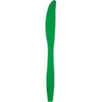 Green Heavy Duty Plastic Knives 24 Per Pack