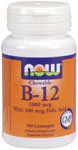 B-12 1000mcg w/100mg Folic Acid Chewable (100 Loz) NOW80466 Brand: Now (Also Search By Category: Now)