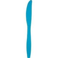 Turquoise Heavy Duty Plastic Knives 24 Per Pack