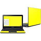 Mightyskins Skin Compatible with Samsung Chromebook 3 11.6" - Solid Yellow | Protective, Durable, and Unique Vinyl Decal Wrap Cover | Easy to Apply, Remove, and Change Styles | Made in The USA
