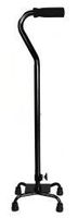 McKesson Black Steel Small Base Quad Cane 30 to 39" Height