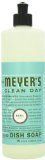 Mrs. Meyer's Clean Day Liquid Dish Soap, Basil, 16-Ounce Bottles (Case of 6)