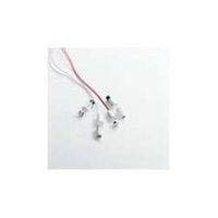 GE Sentrol 1125W-N 3/8" Flush Mini Magnetic Door/Window Contact with Wire Leads, Wide Gap, White (2 Pack)