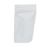 White Foil Stand-Up Zipper Pouch - 5-1/8 X 3-1/8 X8-1/8 - Package 25