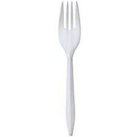 Pans Pro Disposable Cutlery Plastic 1000 Count White (1000 Forks)