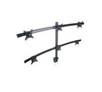 XtremPro 6 Monitors Desk Mount Bracket, 13" - 27", Adjustable Height and Rotation 360°, Tilt 15° W/Cable Management System - Black (41026)