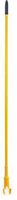 Carlisle 36947504 Commercial Jaw Clamp Fiberglass Wet Mop Handle, 60", Yellow (Pack of 12)