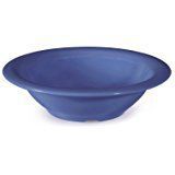 Yanco MS-5716BU Mile Stone Soup Bowl, 16 OZ Capacity, 1.75" Height, 7.5" Diameter, Melamine, Bule Color, Pack of 48