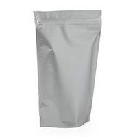 Silver Metallic Rice Paper Stand-Up Pouch - 5-7/8 X 3-1/2 X 9 - Package 25