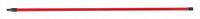 Color Coded Handle, Fiberglass, Red, 60 in.