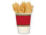 Classic Christmas Tree Paper Red Cups For Party, 9 Oz, 96 Ct.
