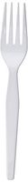 Dixie Plastic Tableware, Heavyweight Forks, White, 100/Box, Sold As 1 Box