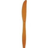Pumpkin Spice Heavy Duty Plastic Knives 24 Per Pack