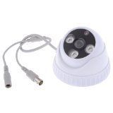 Neewer Indoor Outdoor CCTV Dome Camera 3 Dot Array Lamp 3 IR LED 20mil PAL Surveillance Camera 1/4" CMOS 6mm Wide View Angle Lens 800TVL IRCUT Day Night Vision Monitoring Hemisphere Camera -Ideal for Home Shop Warehouse Office