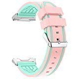 For Fitbit Ionic Band Silicone, AISPORTS Fitbit Ionic Band Soft Silicone Band Smart Watch Adjustable Replacement Band Wristband with Classic Bracelet Buckle Clasp for Fitbit Ionic Fitness Accessories