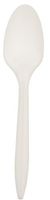 Crystalware TSPPWP1000 Disposable Medium Weight PP Plastic Tea Spoons, White (Pack of 1000)
