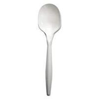 BOARDWALK MEDIUMWEIGHT POLYPROPYLENE CUTLERY, SOUP SPOON, WHITE, 1000/CARTON