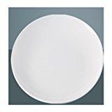 Yanco CO-110 Coupe Pattern Round Plate, 10" Diameter, Melamine, White Color, Pack of 24