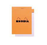Rhodia Staplebound Orange - Lined 3 x 4 Notepad - R11600