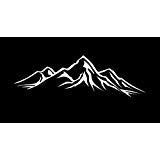 CCI Mountains Wanderlust Decal Vinyl Sticker|Cars Trucks Vans Walls Laptop| White |6.5 x 2 in|CCI1457