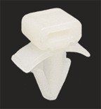 Natural Nylon 6/6 Push Clip Cable Tie Mount Base .25 Hole-50Pack