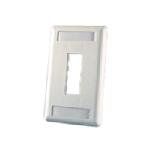 Ortronics 2-Port TracJack Faceplate, Cloud White OR-40300548-88
