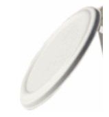 BioGreenChoice Compostable Bagasse Disposable Lid for 12oz. Fiber/Bagasse Barrel Bowl - Microwave Safe, Biodegradable & Compostable Lid