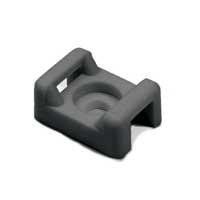 HELLERMANNTYTON CTM30C2 Cable Tie Mount, 5.1 mm, Rivet, Screw, Nylon 6.6 (Polyamide 6.6), Black