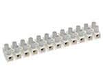 Panel Mount Barrier Terminal Block, Eurostyle, 2 Row, 8 Positions, 20 AWG, 8 AWG, 12 mm, 40 A