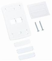 M12LE-262 - Uniprise LE Type Flush Mounted Faceplate, 2 port white