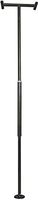 Stander Security Pole, Elderly Tension Mounted Floor to Ceiling Transfer Pole, Bathroom Safety Assist Grab Bar and Stability Rail with Padded Handle, Metallic Black
