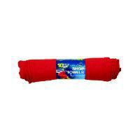 Rst10 Red Shop Towels 10pk