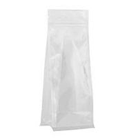 Clear Zip Top Square Bottom Gusseted Pouch - 4-1/8 X 3-1/8 X 10-7/8 - Package 50