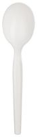 Dixie PSM21 Medium Weight Polypropylene Soup Spoon, 5.75034; Length, White (Case of 1,000)