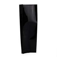 Black Single-Use Foil Gusseted Pouch - 3-1/4 X 2-3/8 X 10-1/4 - Package 50