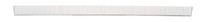 Tanis Brush MB460248 Strip Brush with 3/16" Type #4 Stainless Steel Backing, White Polyester Bristles, 48" Overall Length, 1" Trim Length, 0.008" Bristle Diameter