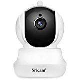 Sricam Wireless Security Camera 1080p Pan/Tilt/Zoom Wifi Camera with Two Way Audio, Motion Detection, Night Verison, MicroSD Recording for iPhone/Android Phone/iPad/Windows Remote View