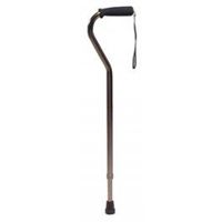 Lumex 5942A Nitrile Grip, Offset Cane, 31"-39" - Standard Length ( 31"-39"), Black, 6/cs