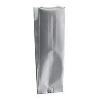 Silver Single-Use Foil Gusseted Pouch - 2 X 1-1/4 X 7-1/2 - Package 50