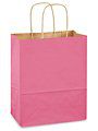 Cakesupplyshop Packaged 10pack Pink Bulk Shopping Bags 8x4-1/2x10-1/4"