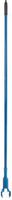 Carlisle 36947500 Commercial Jaw Clamp Fiberglass Wet Mop Handle, 60", Blue (Pack of 12)