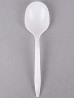 Soup Spoon Heavy Weight PP White Plastic 1000/Cs