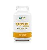 Turmeric Curcumin PureNature 100% Pure Curcumin Extract (Standardized to 95% Curcuminoids) 1,300mg 60 Capsules (3 Pack)