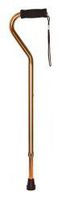 McKesson Bronze Aluminum Offset Handle Cane 30 to 39" Height