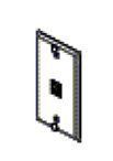 Ax102005 - Belden 1-Port Single Gang Stainless Steel Wall Mount Phone Plate