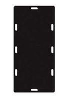 ALIMED 938289 Rectangular Conductive Half Shifter 23-3/4"W Black