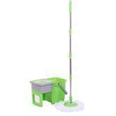 WXQ-XQ Mop and Bucket Cleaning Set Retractable Drawer Adjustable Household Green Head2
