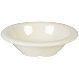 Yanco MS-5044IV Mile Stone Salad Bowl, 4.5 OZ Capacity, 0.75" Height, 4.75" Diameter, Melamine, Ivory Color, Pack of 48