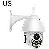 Security Camera HD 1080P 7LED PTZ Control IP Camera Mini WiFi Outdoor Dome Home Security IP Camera Wireless CCTV Waterproof Night Vision Full Color Motion Detection Hotspots Cam Monitor
